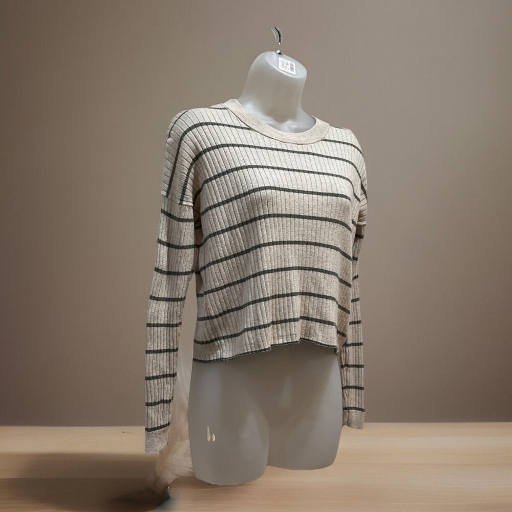 Madewell No Strings Attached Stripe Crewneck Swea… - image 2